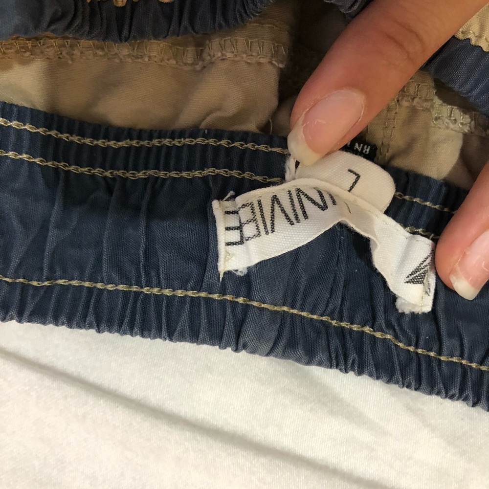 Tan cargo shorts